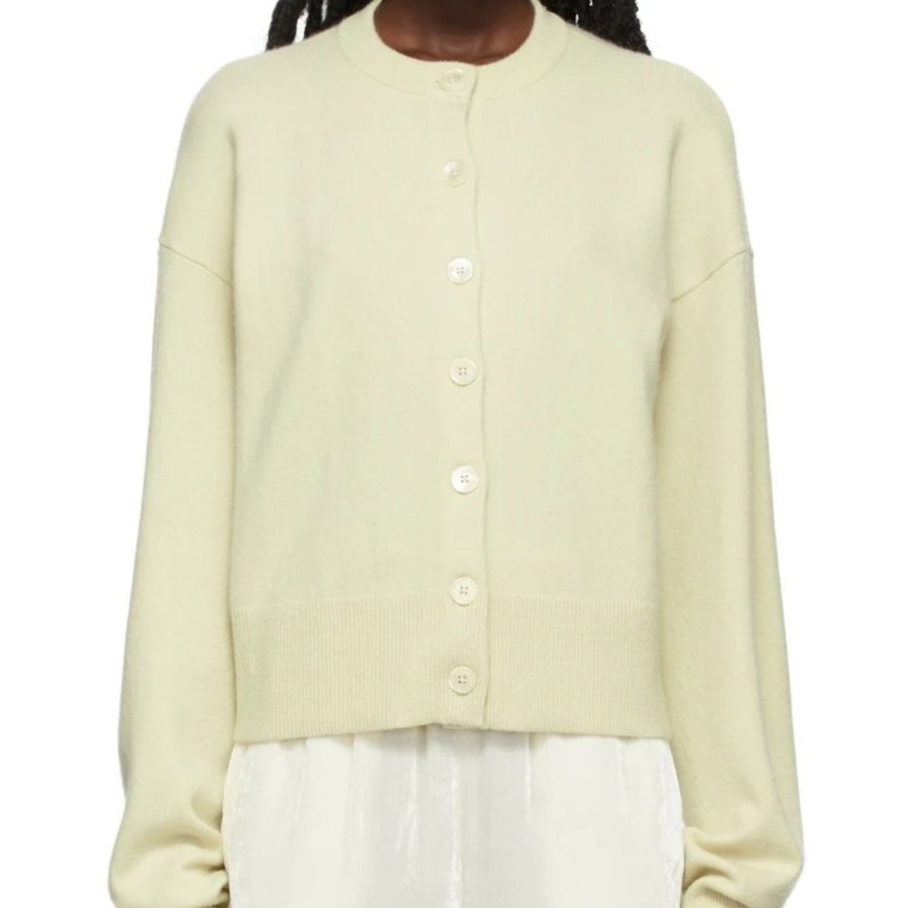 EXTREME CASHMERE Yellow N°170 Chou Cardigan cashmere